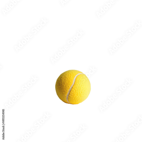 Isolated Yellow Tennis Ball