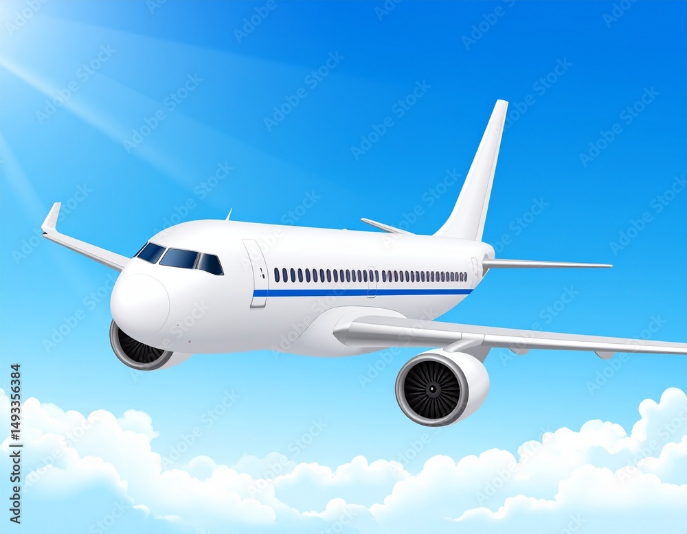 Obraz premium airplane in the sky