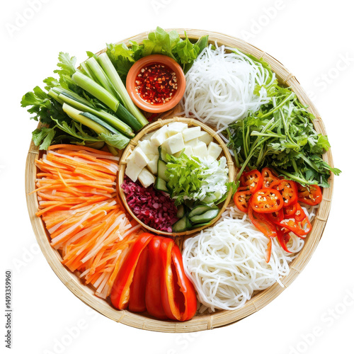 Isolated Vietnamese Salad Bowl