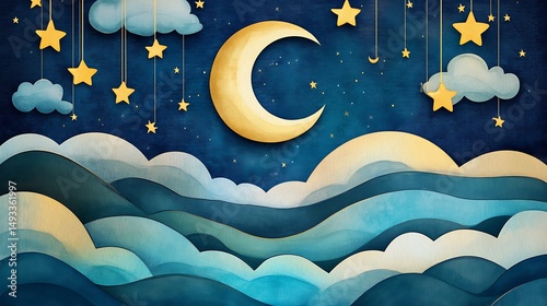 月のささやきと雲の海