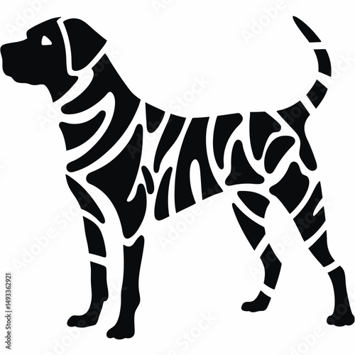 This is a vector illustration of a cute cartoon zebra, a wild mammal with black and white stripes, perfect for nature or safari themed art