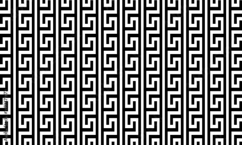 Ikat tribal ethnic pattern black and white background. monochrome element.