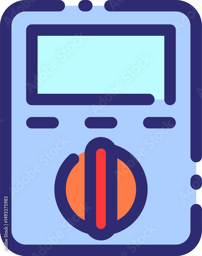 voltmeter   illustration on a white background         