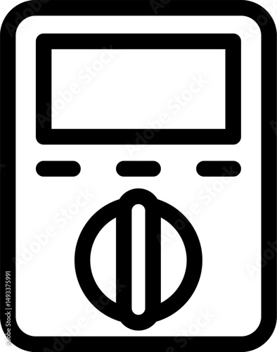 voltmeter illustration on a white background         