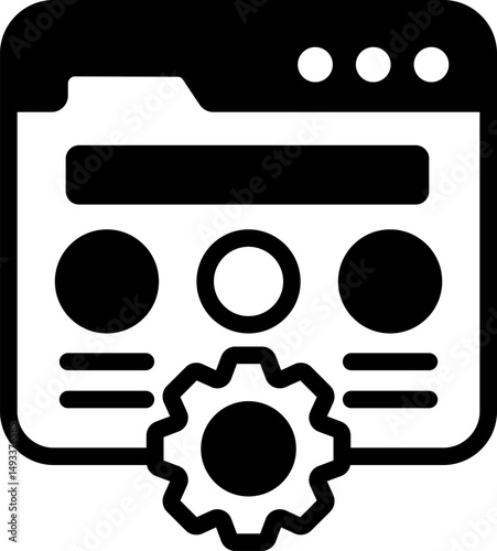 web services illustration on a white background         