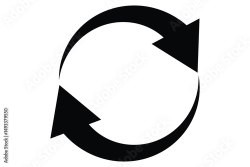 Recycle vector icon ,  reload icon , eps 10.