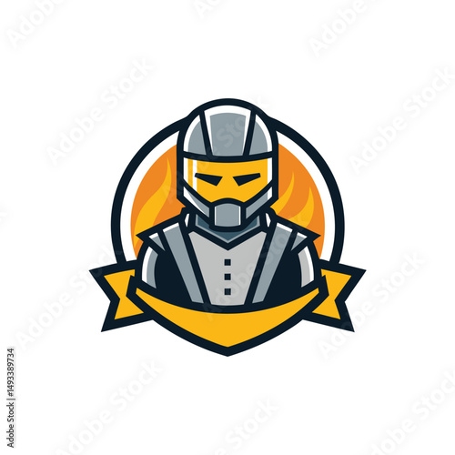Flat and Minimal Welder icon vector illustration isolated on white background