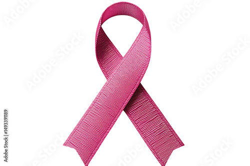 Pink ribbon breast cancer awareness symbol
