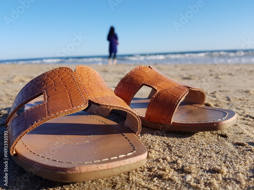 Shoes on the beach