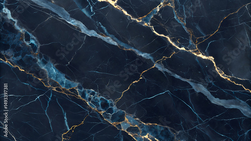 A dark blue marbel tiles with gold and pest colors lines