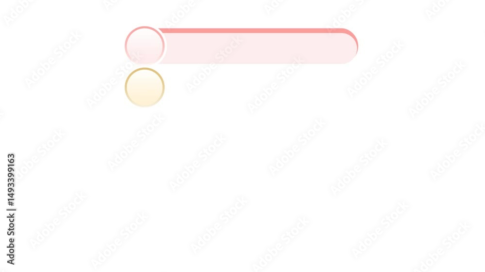 animated 5 steps circle infographic template. animation footage video isolated on white background 
 with alpha channel(transparent).