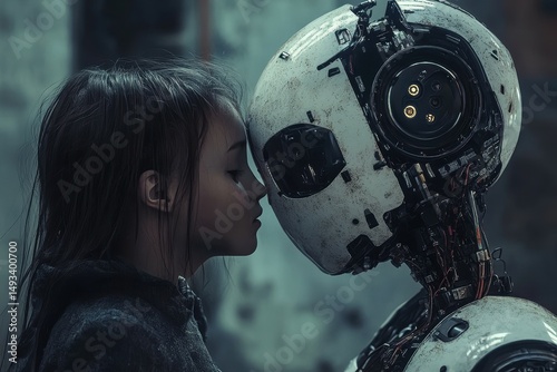 A sentient machine falls in love with its human creator.