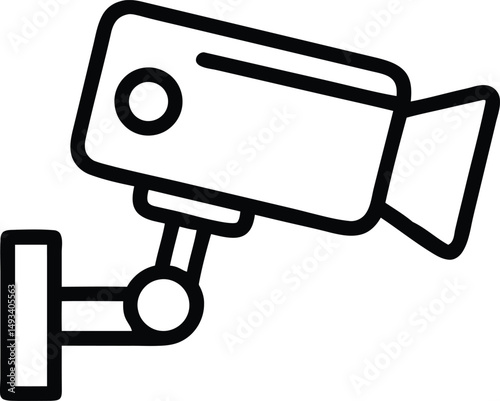 Security Camera Icon Surveillance System Vector Illustration