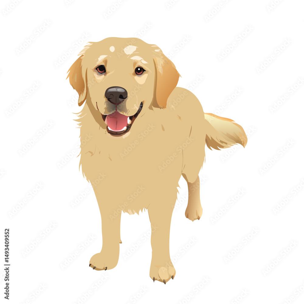 Golden Retriever Illustration Silhouette Golden Retriever Illustration Silhouette