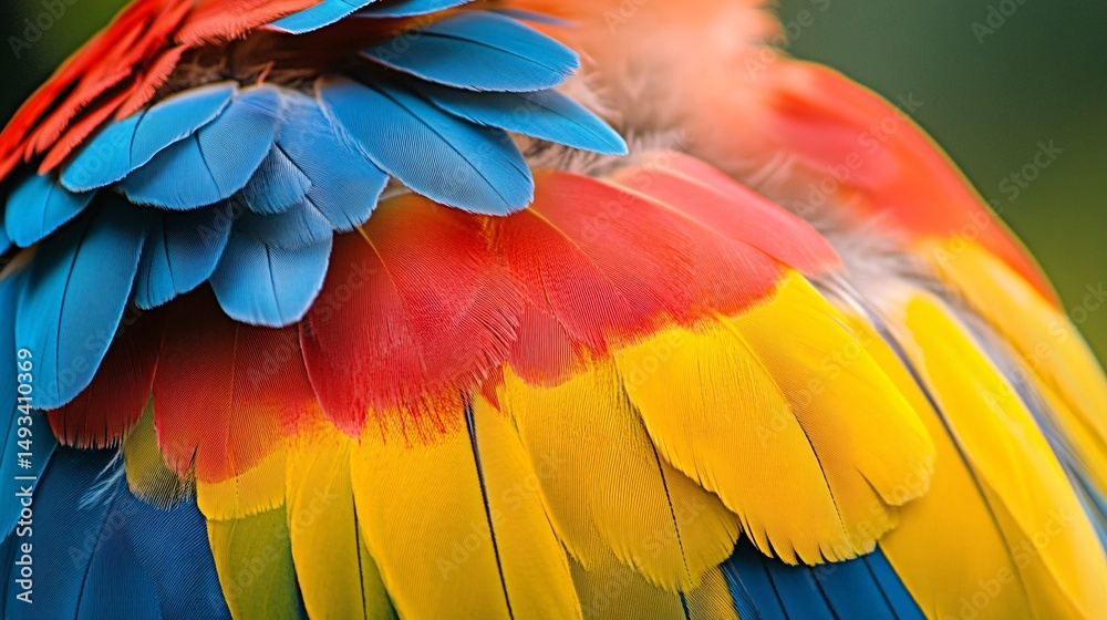 Fototapeta premium blue and yellow macaw