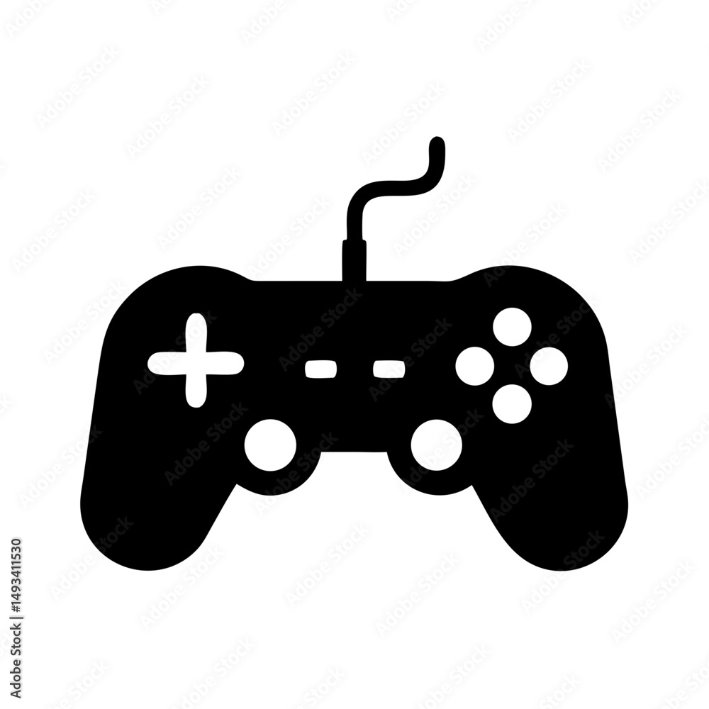 Game Controller Silhouette Icon Game Controller Silhouette Icon