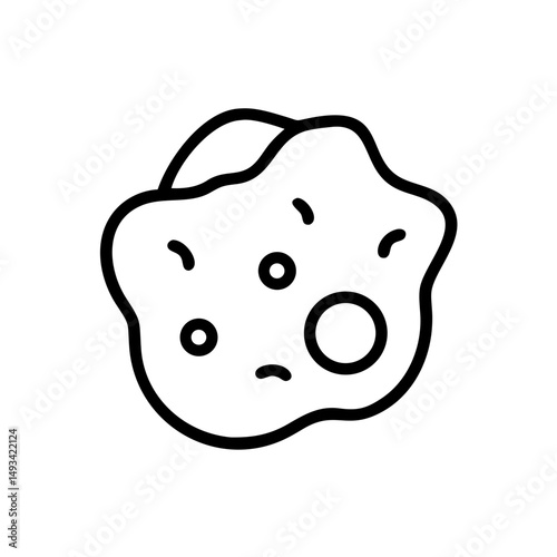 White blood cell on transparent background for web and graphic design