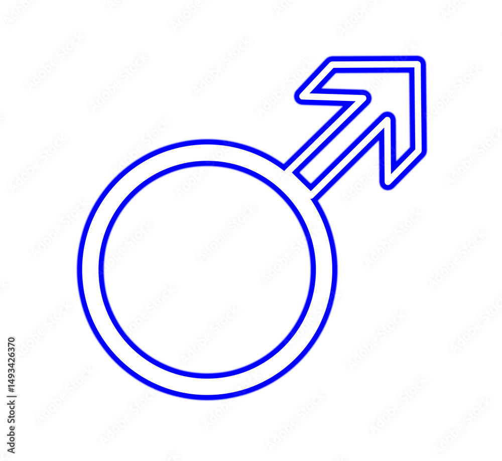 Gender male icon isolated on the white background Gender male icon isolated on the white background