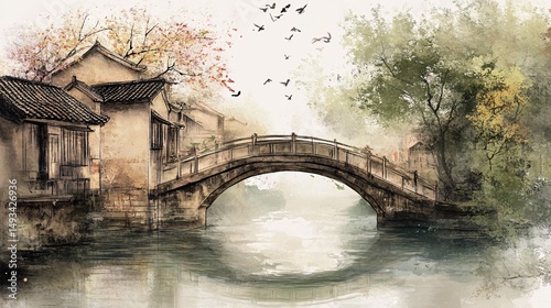 bridge over the river