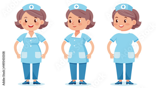 Nurse Constructor Kit Female with Casual Hospital Attire