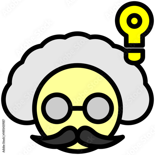 Hypothesis Outline Color Icon