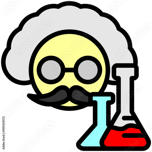 Research Outline Color Icon
