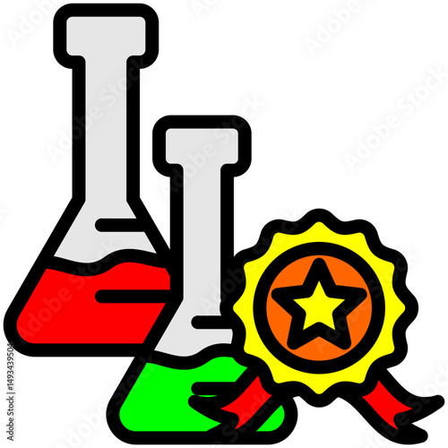 Peer Review Outline Color Icon