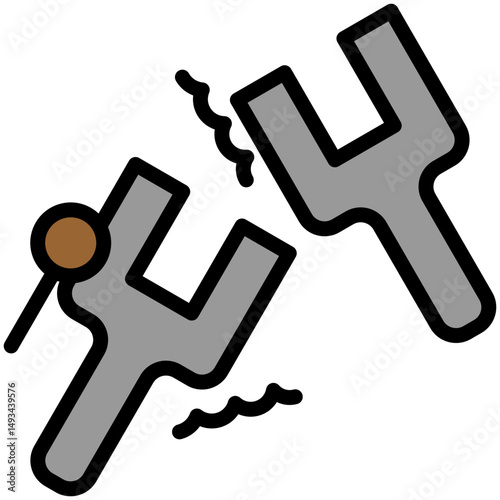 Causation Outline Color Icon