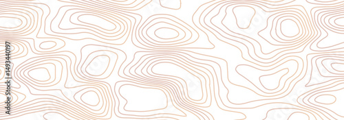 Abstract topographic map contour, white background and colorful wave lines pattern texture. geographic contour map grid backdrop paper texture. terrain path isolated on a background.