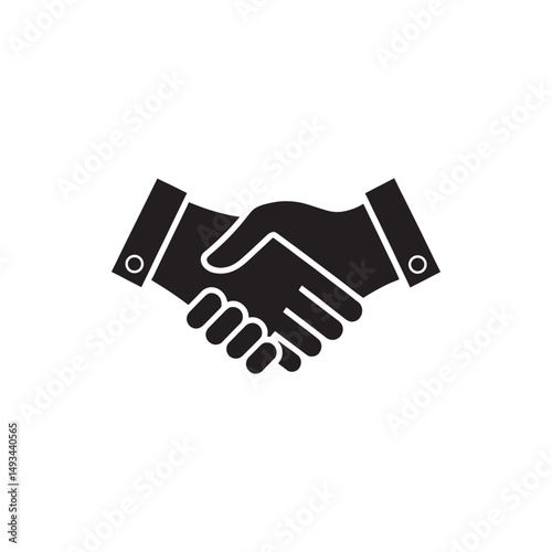 Handshake icon set. Business agreement handshake. friendly handshake icon symbol. partnership deal symbol icon vector.