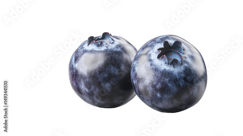 Fresh Blueberry Isolated on Transparent Background