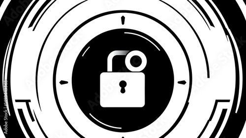 Kleptomania Vector Line Black Circle Icon Design