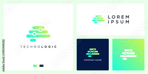 Technology logic brain logo inspiration