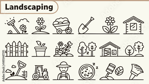 set of vector icons for construction