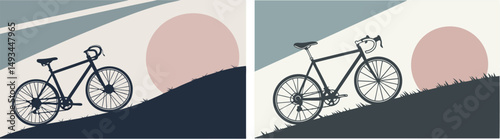 vector illustration of a cycle
