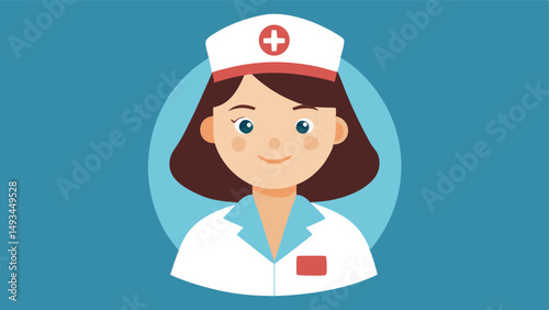 Elder Support Nurse with Professional Care Pose