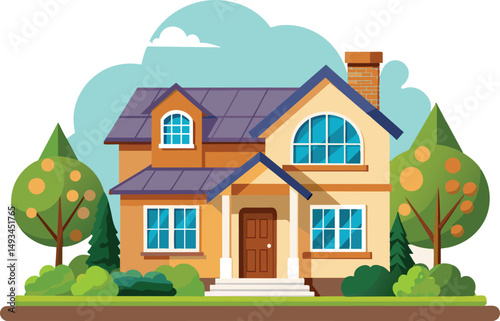 Family House Suburban Home Dream Home