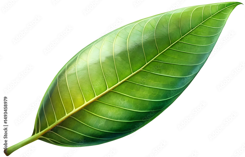 Fototapeta premium green mango leaf generative ai