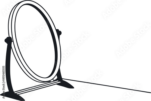 Minimalist Mirror Vector Illustration