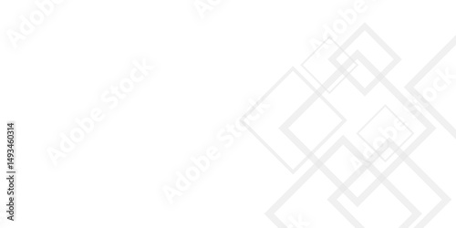 white abstract background with square geometric shapes design. Futuristic architectural concept with Isometric squares & Geometric line design.  Presentation Design for Corporate Business Templates. 
