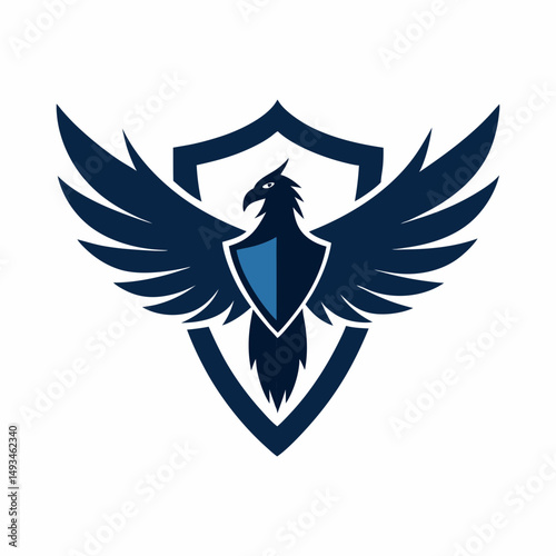 eagle shield with wings