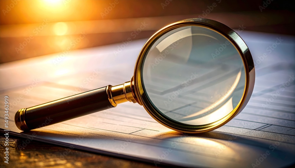 custom made wallpaper toronto digitalmagnifying glass over checklist document, symbolizing quality control, document review