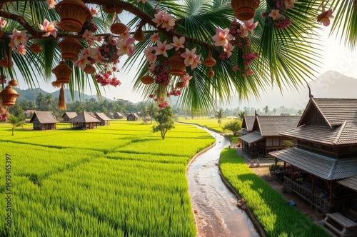 Myanmar Village Thingyan Celebration photo