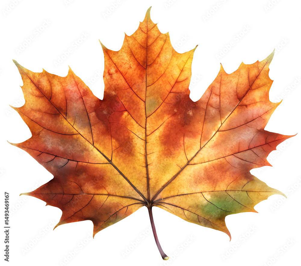 Obraz premium autumn maple leaf generative ai
