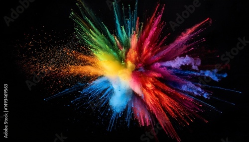 colorexplosion colorful on a dark black background wallpaper 4 1 photo