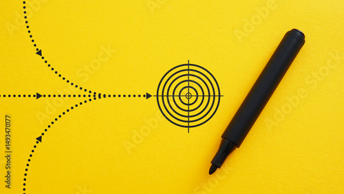 Canvas Print Strategic planning and decision making for business success