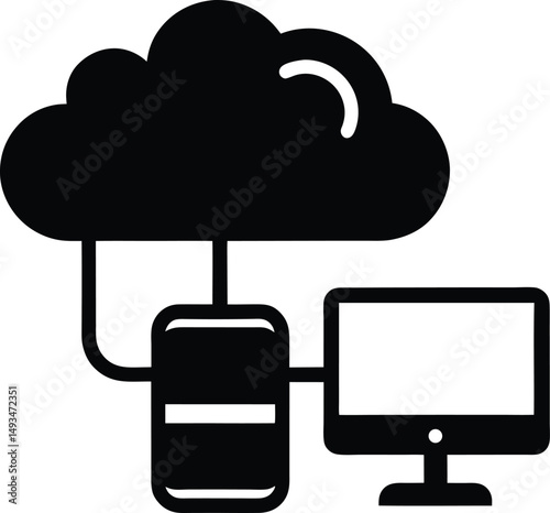 cloud computing concept illustration design