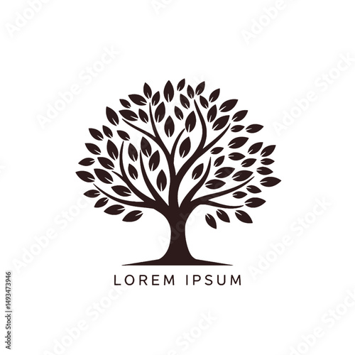 Circular Oak Tree Logo