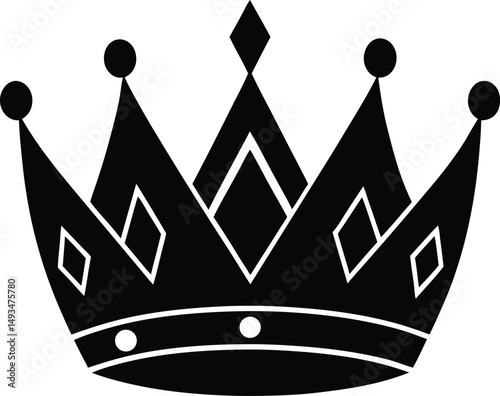 set of black crowns