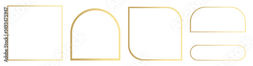 Elegant Gold Outline Frames